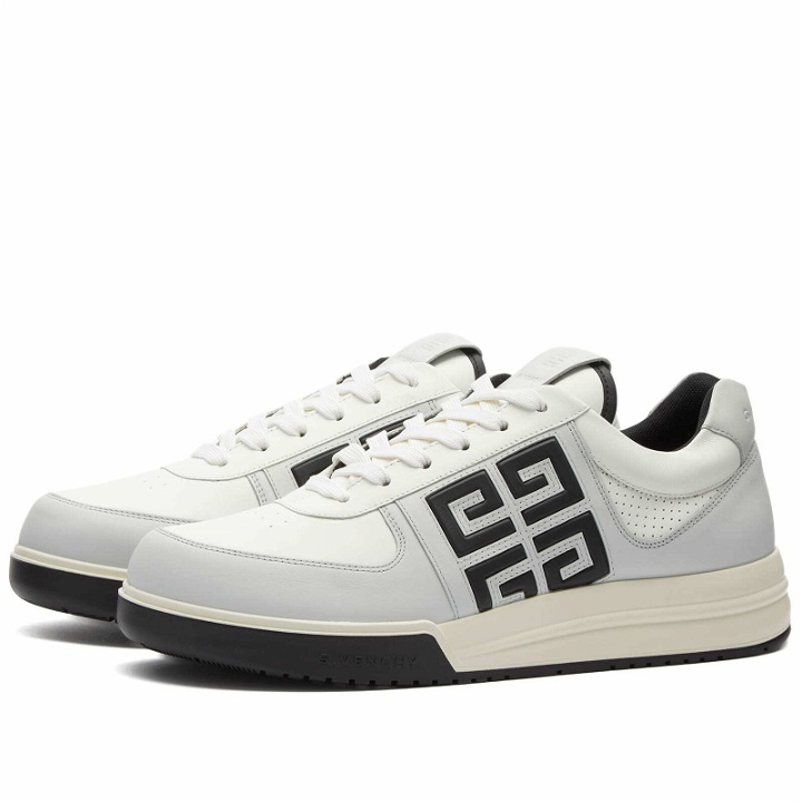 Photo: Givenchy Men's G4 Low Top Sneakers in Grey/Black