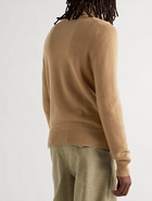 Burberry - Logo-Embroidered Cashmere Half-Zip Sweater - Brown