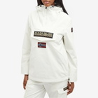 Napapijri Women's Rainforest Nylon Windbreaker Jacket in White Whisper