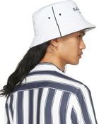 Balmain White B-Army Bucket Hat
