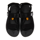 Suicoke Black Was-V Sandals