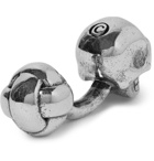 Alexander McQueen - Skull Silver-Tone Crystal Cufflinks - Men - Silver