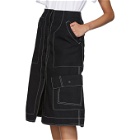 3.1 Phillip Lim Black Twill High-Waisted Woolmark Skirt