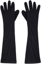 HYEIN SEO Black Graphic Long Gloves