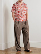 Orlebar Brown - La DoubleJ Camp-Collar Floral-Print Silk-Satin Shirt - Multi