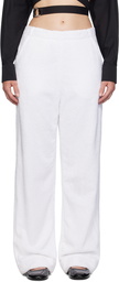 ALAÏA White Loose Trousers