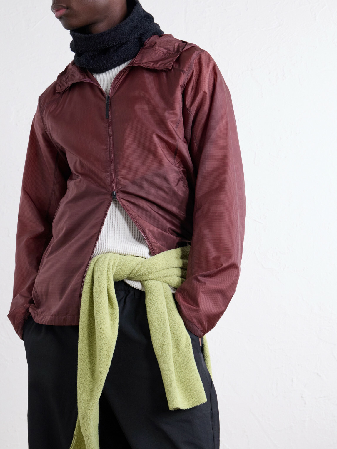 Goldwin - Airly Packable Hooded Ripstop Jacket - Red
