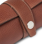 Brunello Cucinelli - Full-Grain Leather Watch Roll - Men - Tan