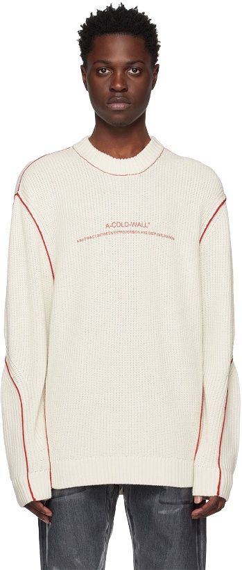 Photo: A-COLD-WALL* Off-White Dialogue Sweater