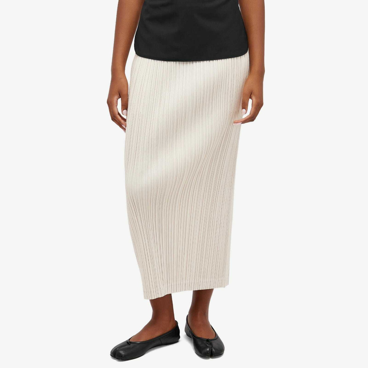 PLEATS PLEASE ホワイトスカート SHADOW STUDY PLEATS SOLID – ISSEY MIYAKE ONLINE STORE