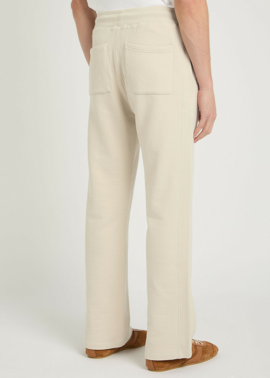 Cole Buxton Logo-embroidered Straight-leg Sweatpants Sand