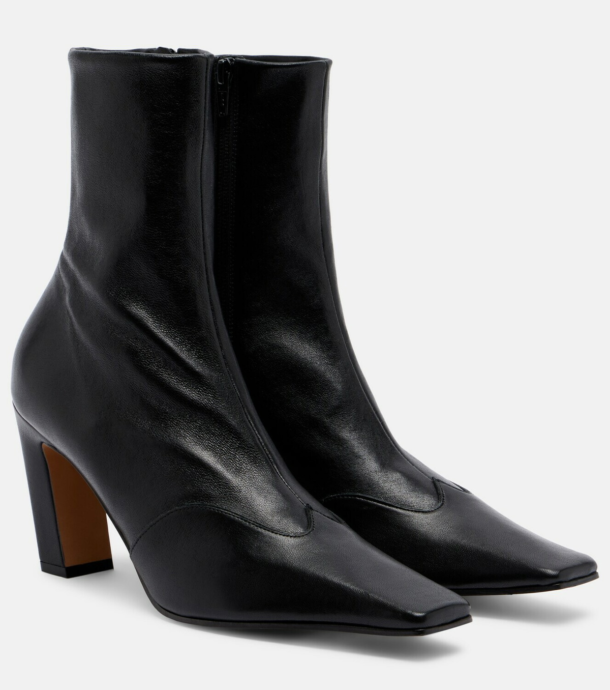 Khaite Nevada leather ankle boots