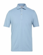 Brunello Cucinelli Mens Polo shirt Light in Blue
