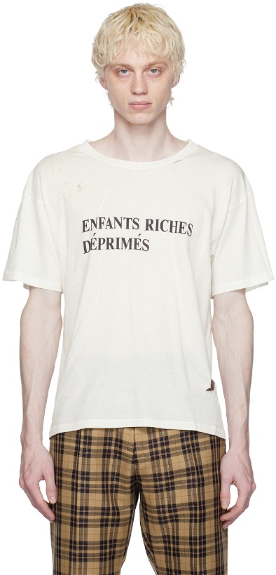 Photo: Enfants Riches Déprimés White Printed T-Shirt