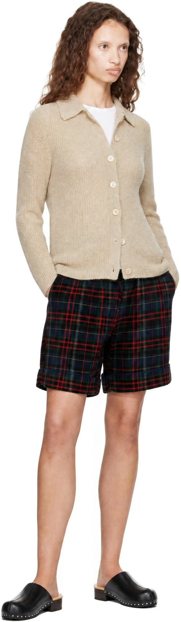 R13 Navy Jumbo Pyjama Shorts