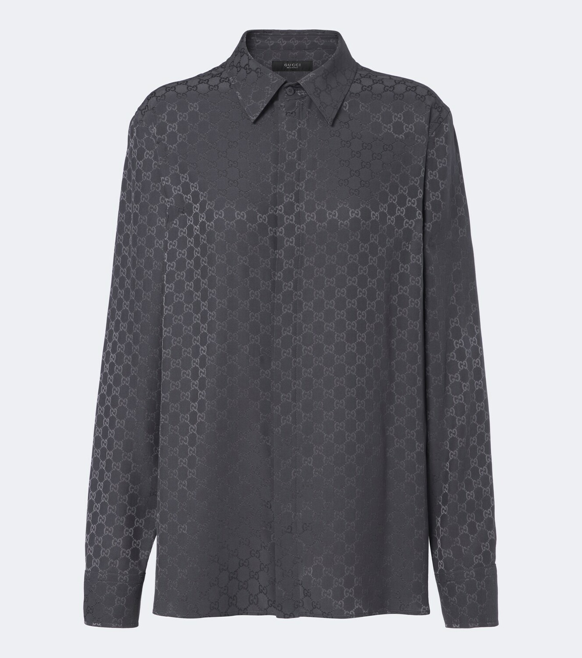 Gucci GG printed silk twill shirt