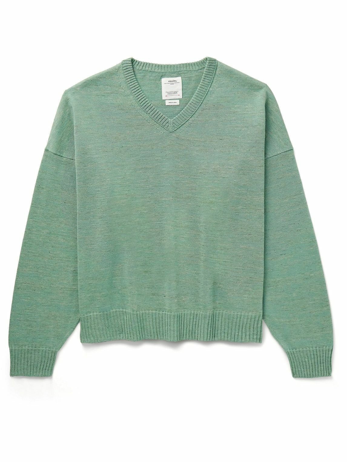 Photo: Visvim - Selmer Wool and Linen-Blend Sweater - Green
