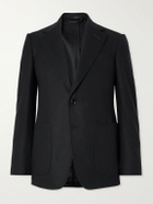 TOM FORD - Shelton Brushed Wool and Cashmere-Blend Blazer - Black
