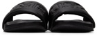 AMBUSH Black Quilted Logo Sandals