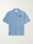 Corridor - Patchwork Cotton Shirt - Blue
