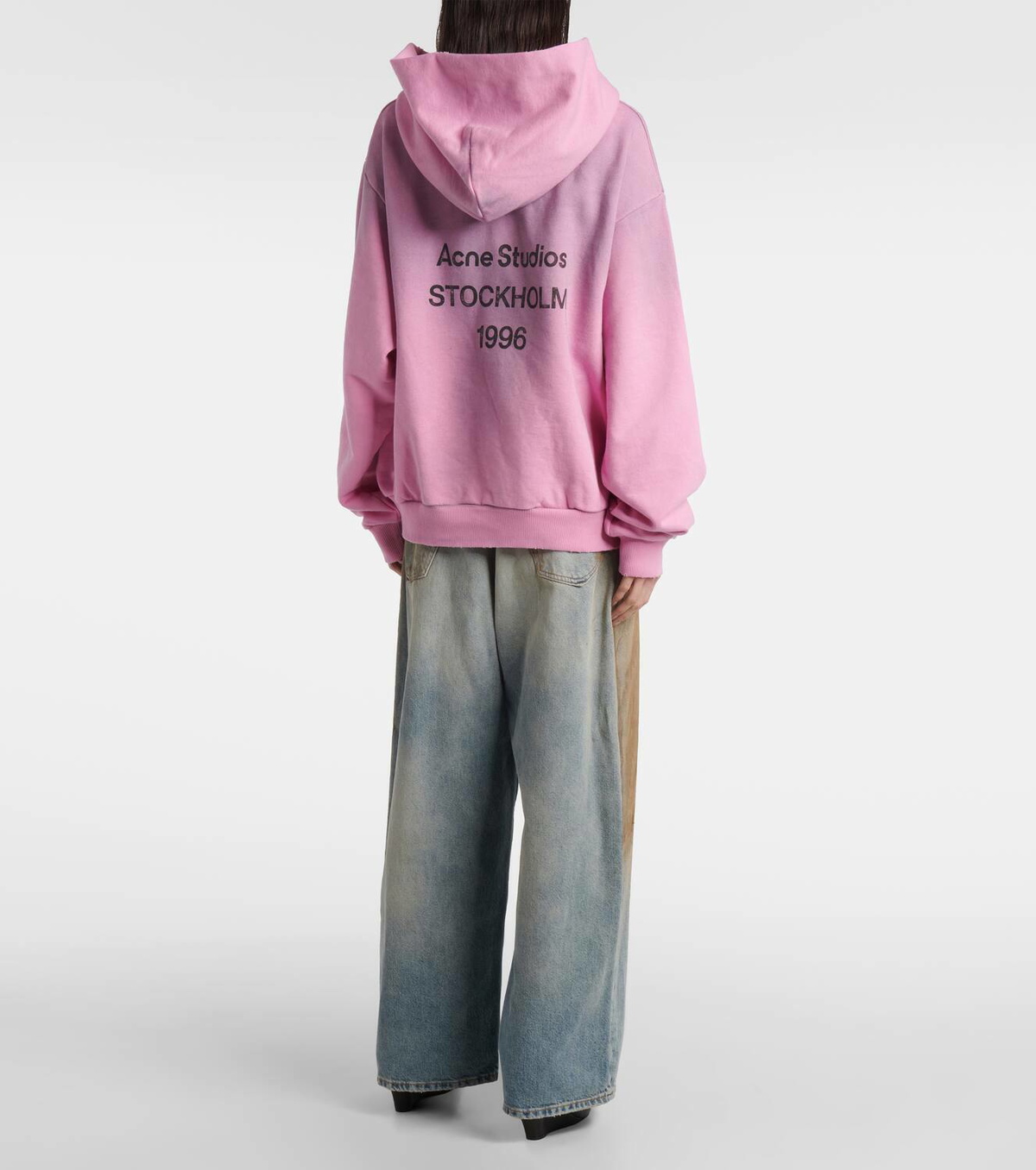 Acne Studios Cotton-blend fleece hoodie Acne Studios