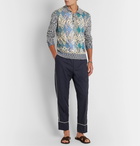 Missoni - Slim-Fit Intarsia Space-Dyed Cotton and Linen-Blend Polo Shirt - Multi