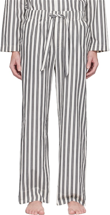 Photo: Tekla Off-White Striped Pyjama Pants