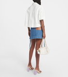 Loewe Anagram cropped denim shirt
