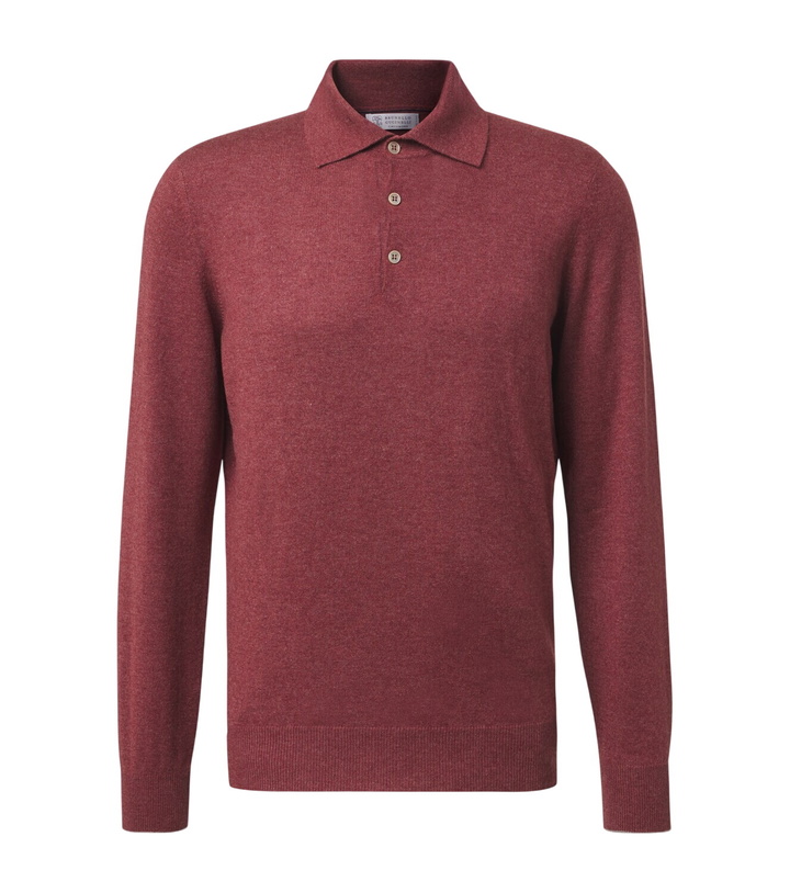 Photo: Brunello Cucinelli Cashmere polo sweater