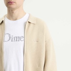 Dime Men's Double Zip Knit Cardigan in Tan
