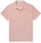 Onia - Shaun Modal-Blend Terry Polo Shirt - Pink