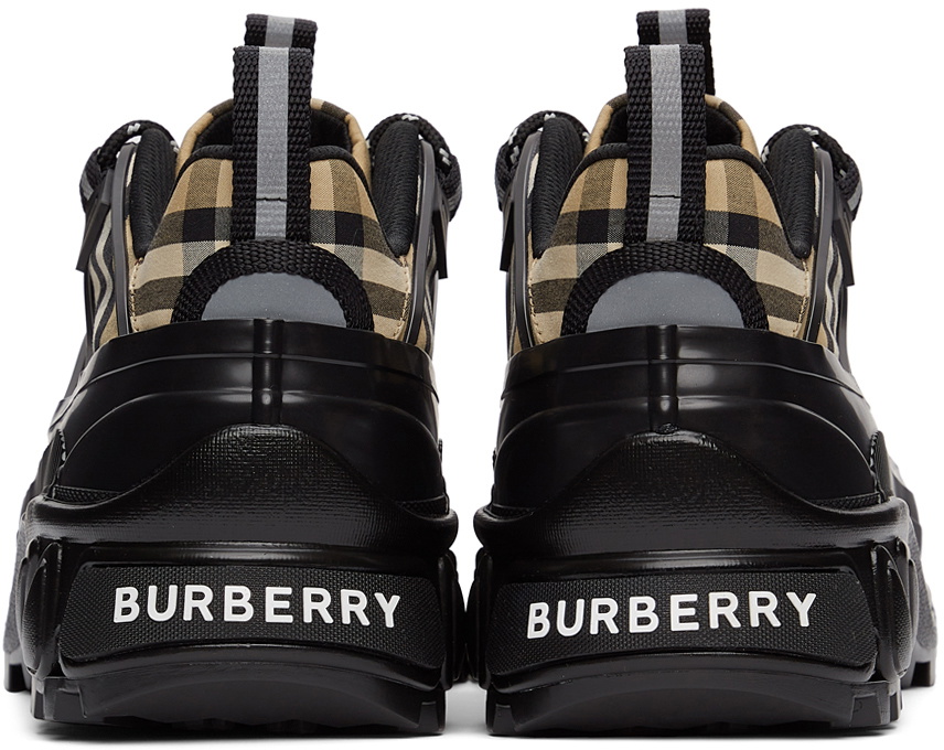 Burberry Beige & Black Check Arthur Sneakers Burberry Burberry Beige & Black Check Arthur Sneakers Burberry