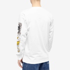 MARKET Men's Warped Beware Long Sleeve T-Shirt in White