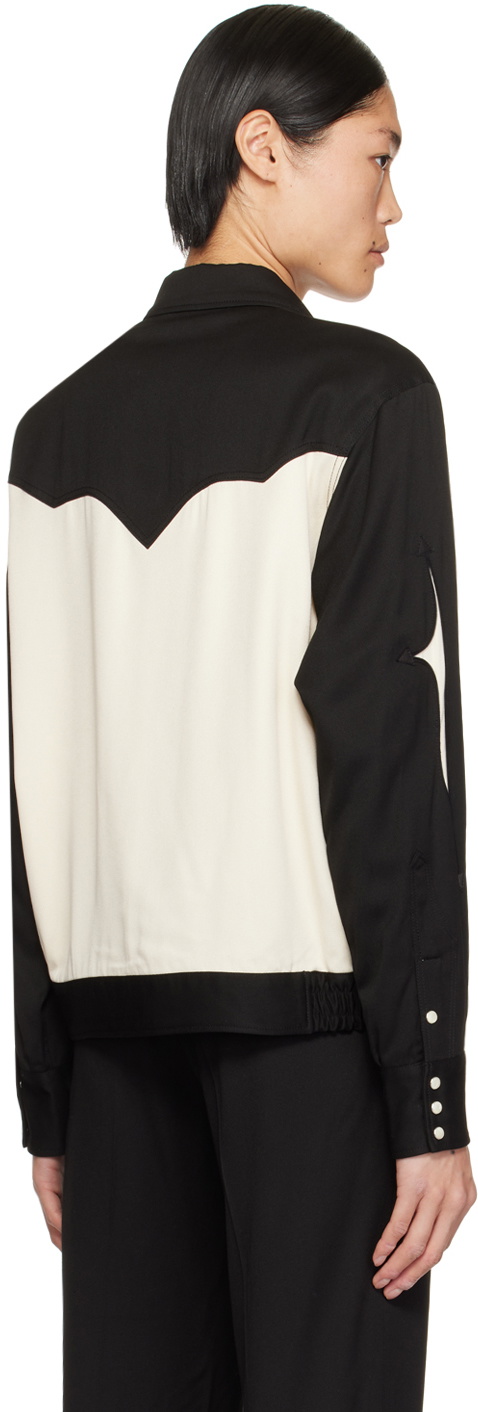 The Letters Black & Off-White Western Jacket