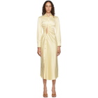 Georgia Alice Yellow Satin Universe Dress