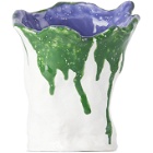 Ottolinger SSENSE Exclusive Green and Purple Middle Vase