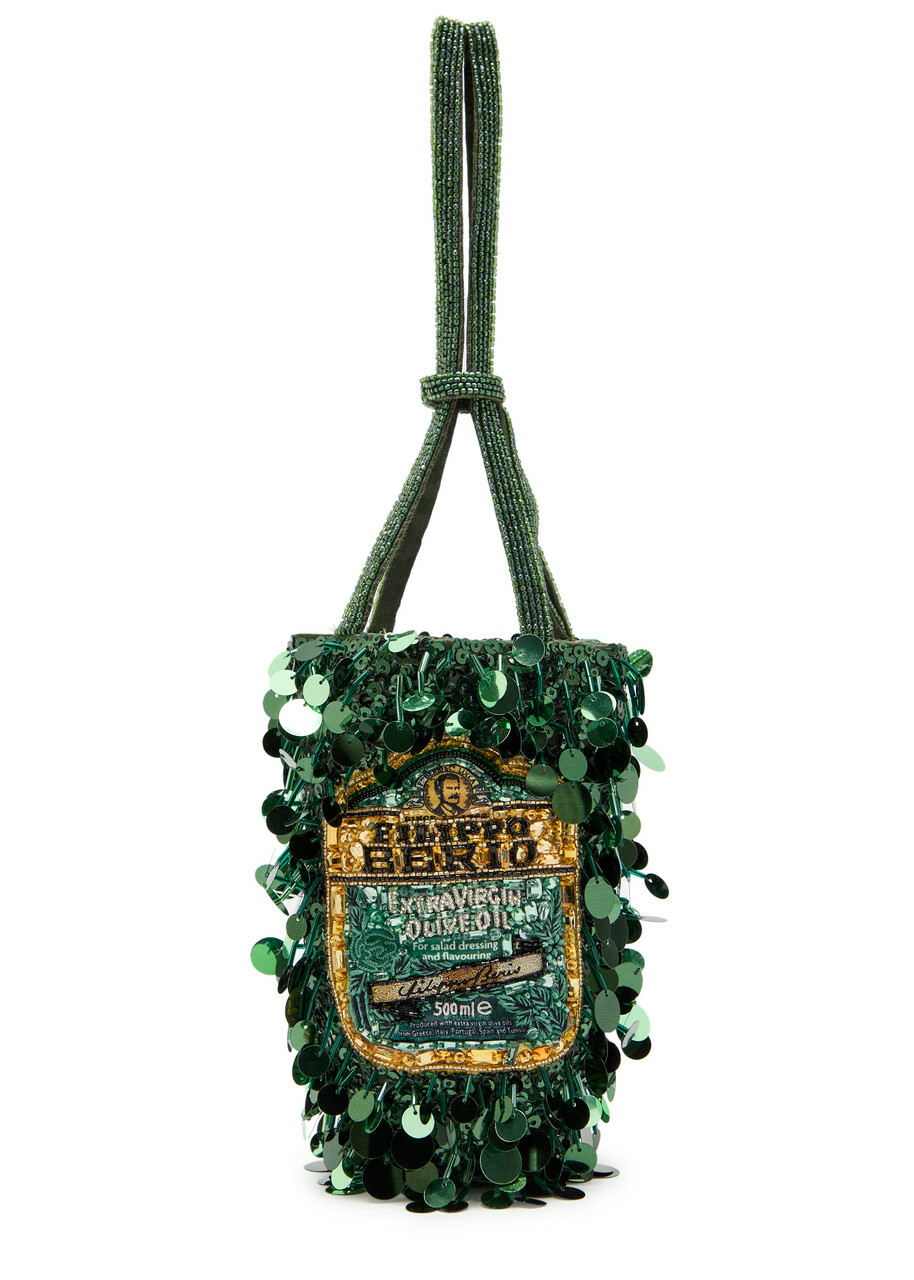 Anya Hindmarch Filippo Berio Embellished top Handle bag - Khaki - One Size