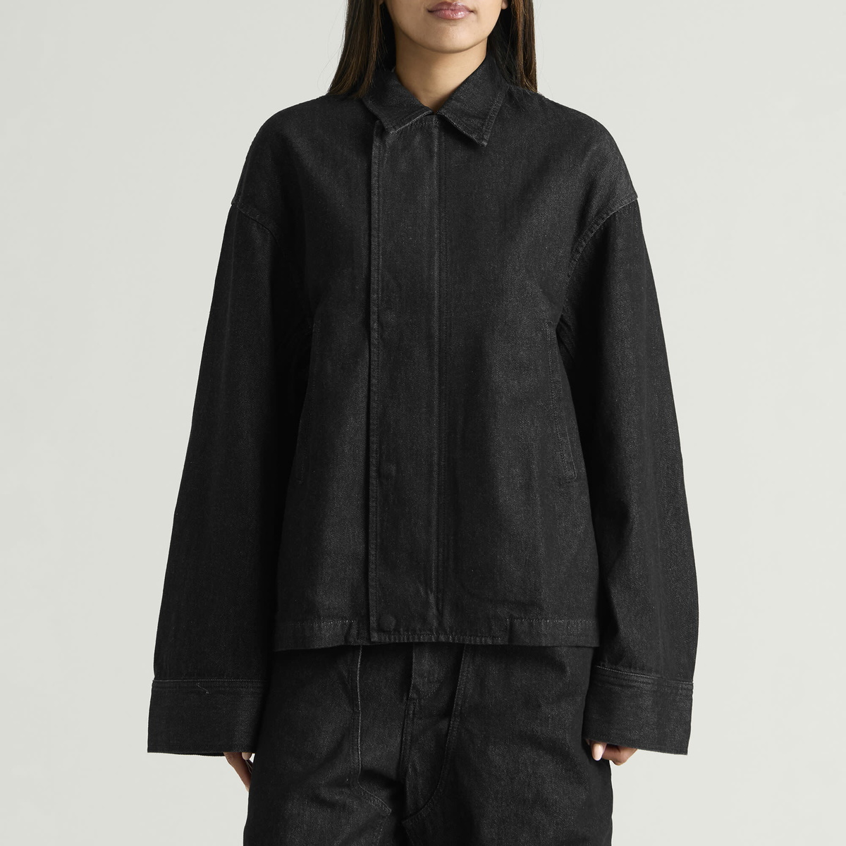 Y-3 Women's Denim Jacket in Black