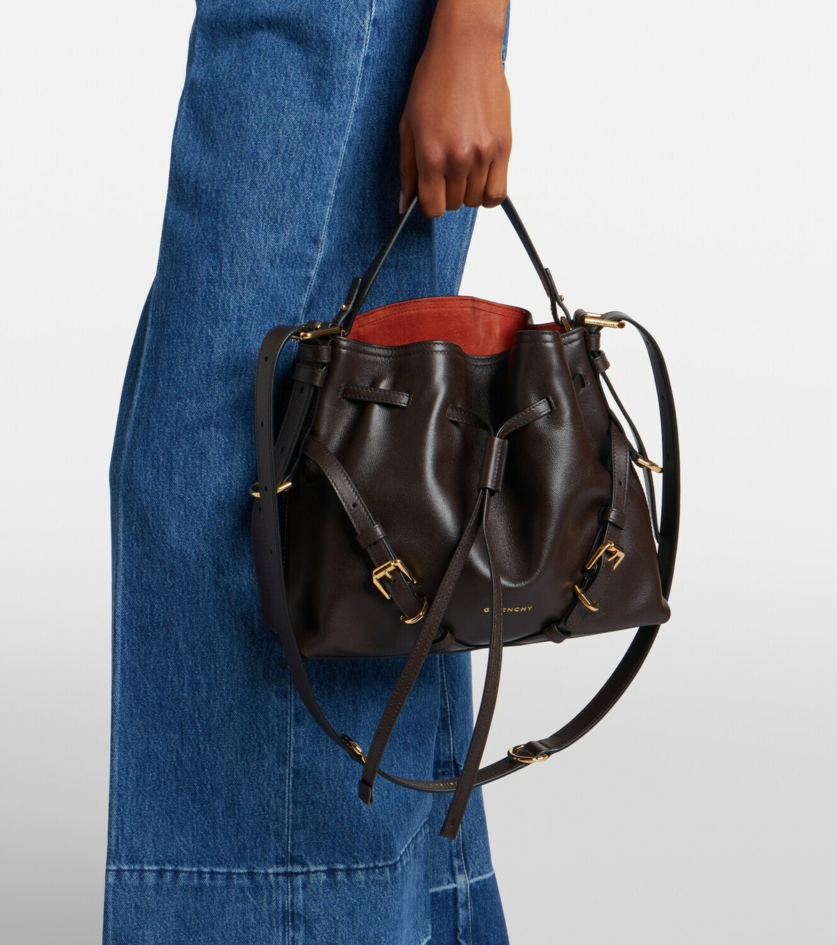 Givenchy Voyou Bucket Small leather shoulder bag