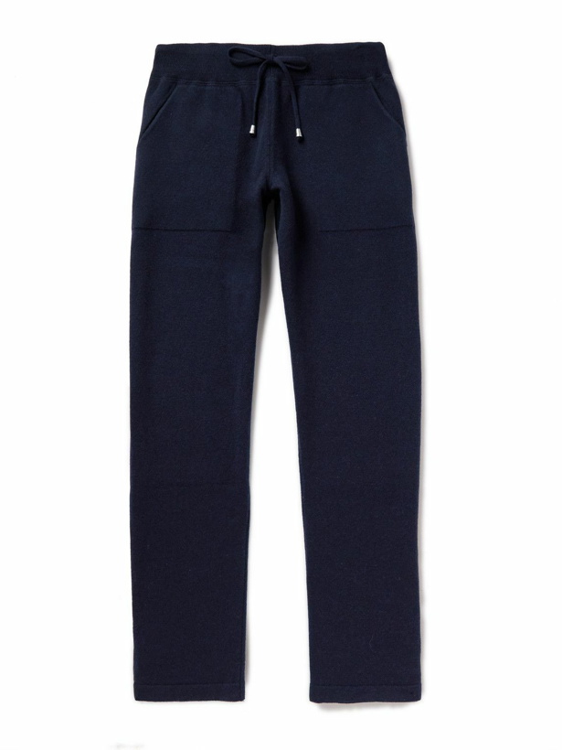 Photo: Thom Sweeney - Virgin Wool and Cashmere-Bend Track Pants - Blue