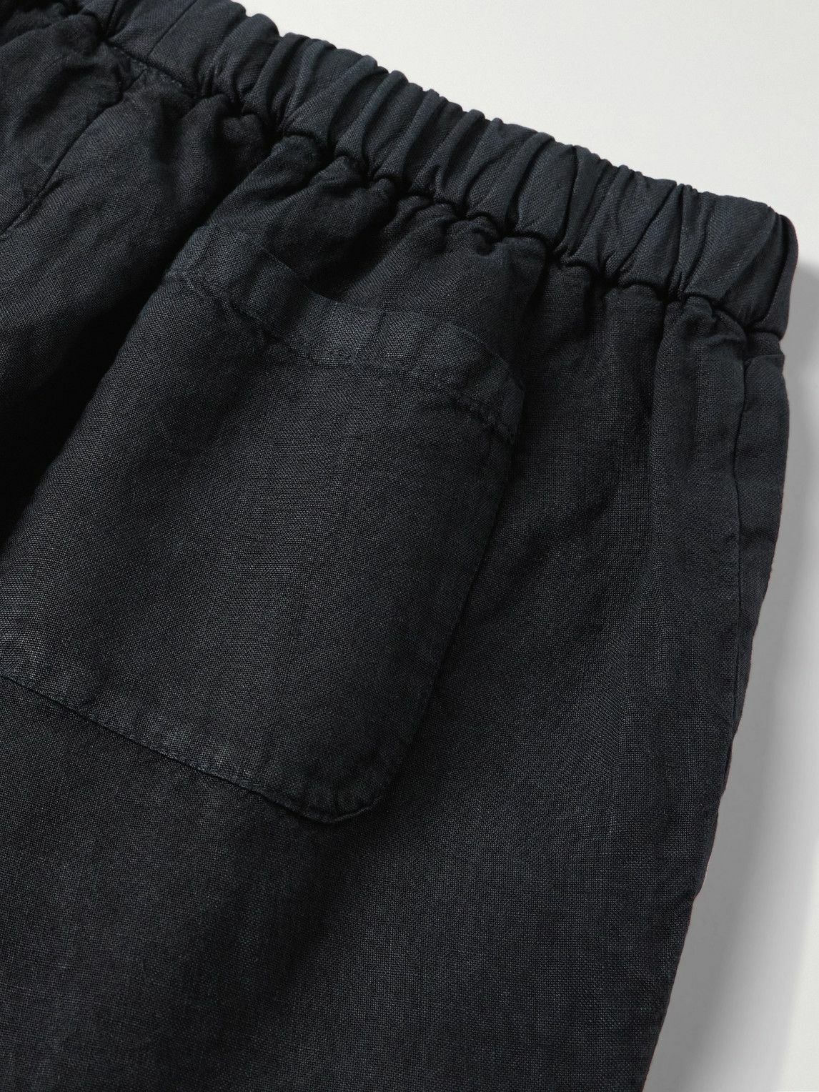 Boglioli - Straight-Leg Linen Shorts - Blue