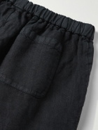 Boglioli - Straight-Leg Linen Shorts - Blue