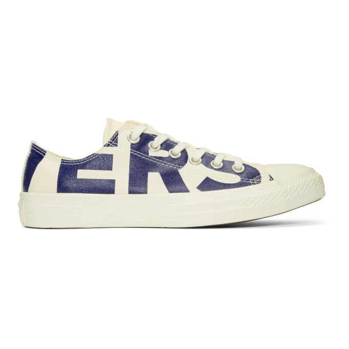 Photo: Converse White and Blue Chuck Taylor All-Star Ox Sneakers