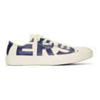 Converse White and Blue Chuck Taylor All-Star Ox Sneakers