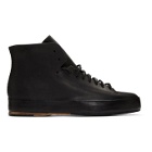 Feit Black Hand-Sewn Rubber High Sneakers