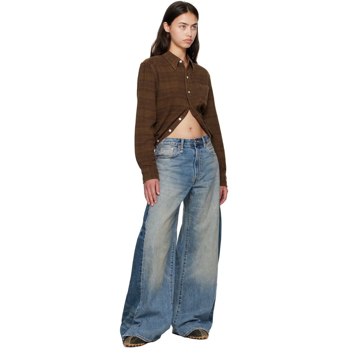 R13 Blue Insert D'Arcy Loose Jeans