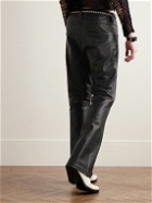 Enfants Riches Déprimés - Straight-Leg Textured-Leather Trousers - Black