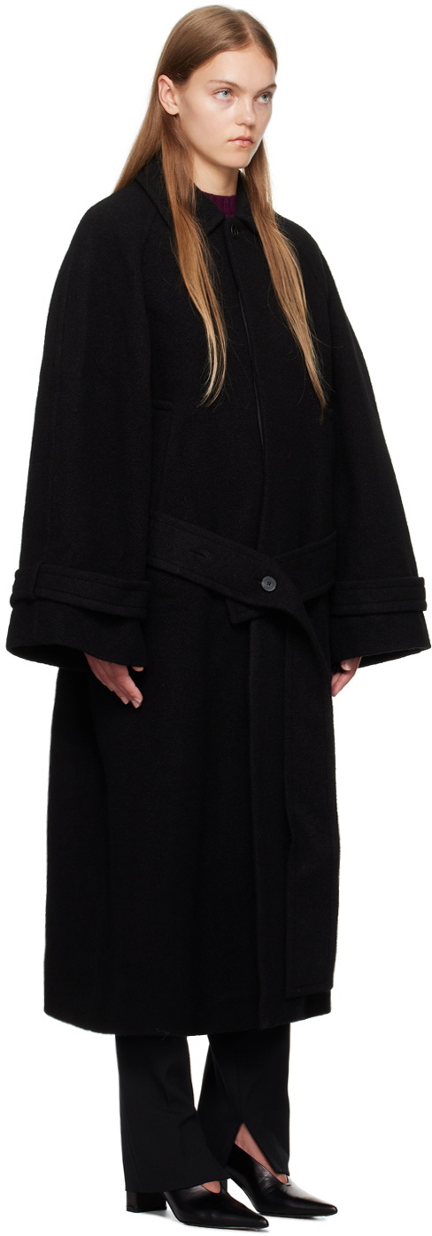 Birrot Black Boiled Coat