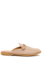 Tods Gom.leg Nubuck Sliders Camel