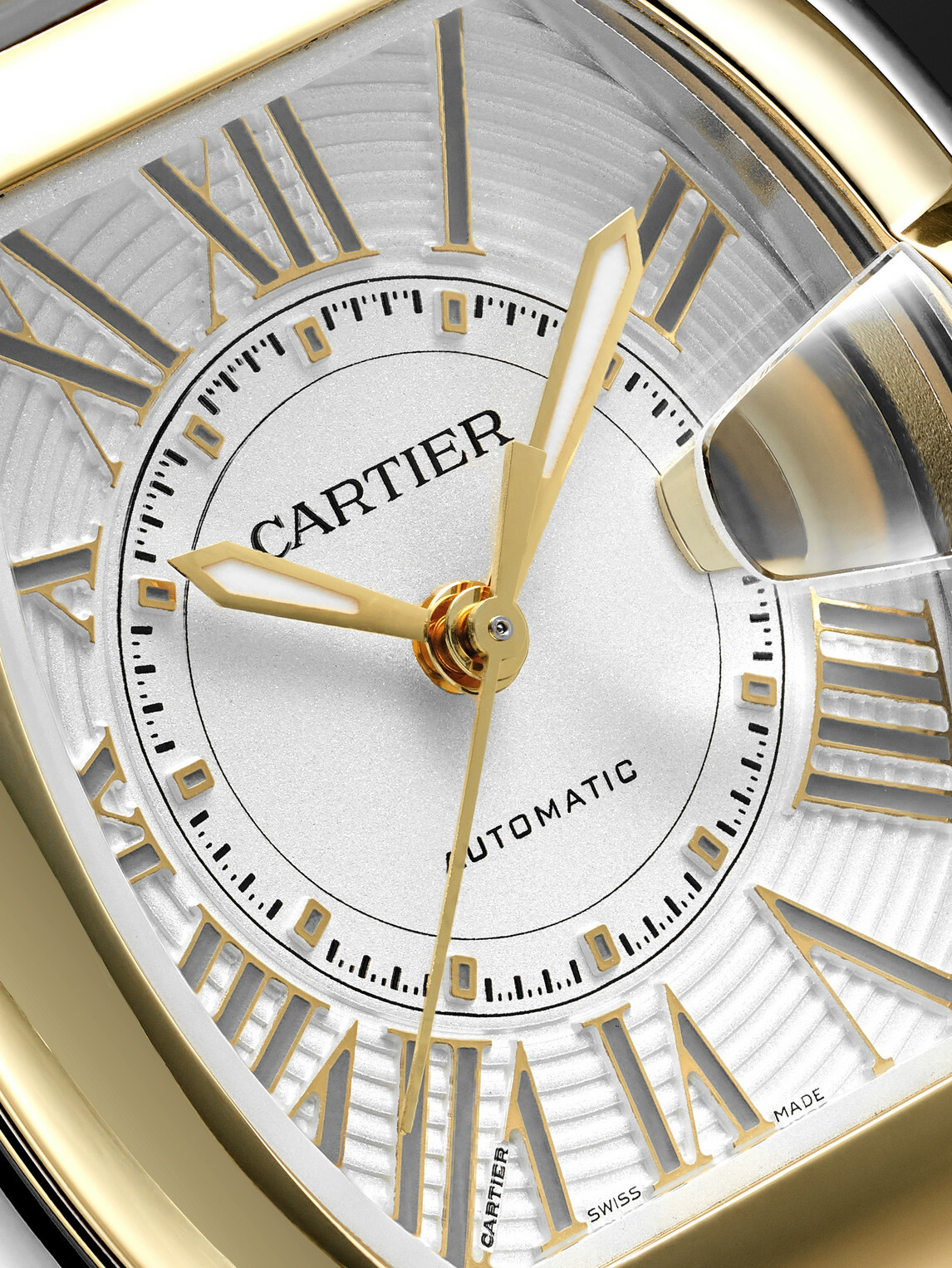 Cartier - Roadster de Cartier Automatic 42.5mm Interchangeable 18-Karat Gold, Stainless Steel and Alligator Watch, Ref. No. CRW2RD0009
